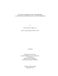 Lancelot Andrewes' Life And