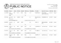 Public Notice &gt;&gt; Licensing and Management System Admin &gt;&gt;