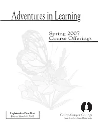 Spring 2007 Course Offerings
