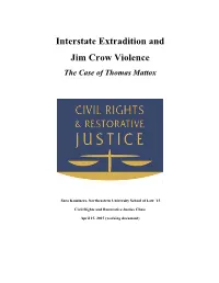 The Case of Thomas Mattox