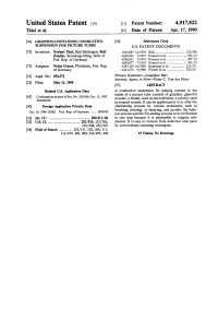 United States Patent (19) 11 Patent Number: 4,917,822 Thiel Et Al