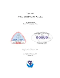 2Nd Joint GOSUD/SAMOS Workshop