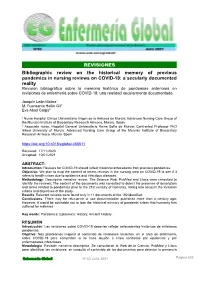 Bibliographic Review on the Historical Memory of Previous