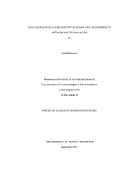 Data Visualization in Exploratory Data Analysis: an Overview Of