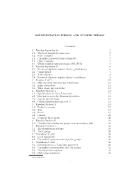Representation Theory and Number Theory