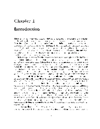 Chapter 1 Introduction