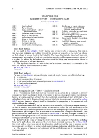 Chapter 668 Liability in Tort — Comparative Fault