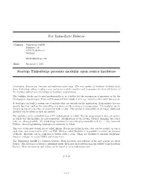 For Immediate Release
