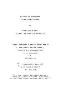 Peacesat and Development in the Pacific Islands