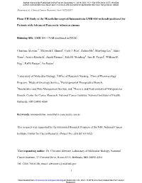 Phase I/II Study of the Mesothelin-Targeted Immunotoxin LMB-100 with Nab-Paclitaxel For