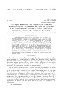 Solid-Liquid Separation After Liquid-Liquid Extraction