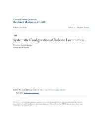 Systematic Configuration of Robotic Locomotion Dimitrios Apostolopoulos Carnegie Mellon University