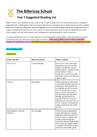 Year 7 Reading List