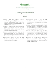 Aaranyak Publications List