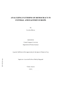 Analyzing Patterns of Democracy in Central and Eastern Europe