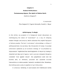 Chapter 8 Andean Entifications