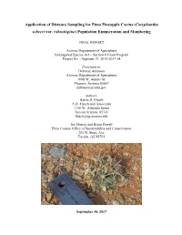 Coryphantha Scheeri Var. Robustispina) Population Enumeration and Monitoring