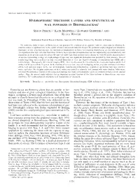 Hydrophobic Trichome Layers and Epicuticular Wax Powders in Bromeliaceae1