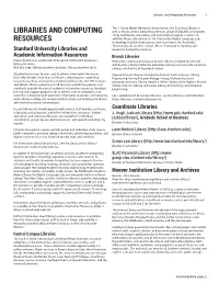 Libraries and Computing Resources 1