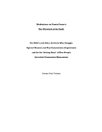 Meditations on Frantz Fanon's Wretched of The