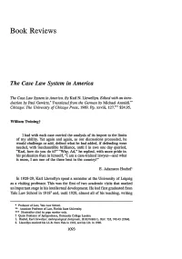 The Case Law System in America