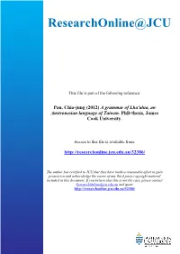 A Grammar of Lha'alua, an Austronesian Language of Taiwan