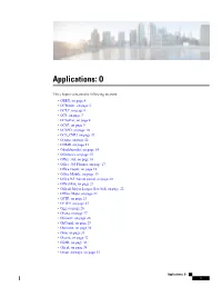 Applications: O