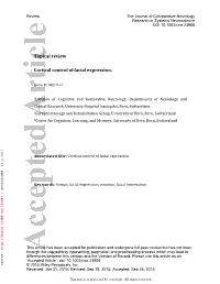 Cortical Control of Facial Expression
