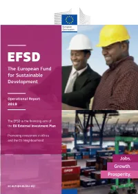 (EFSD) Operational Report, 2019