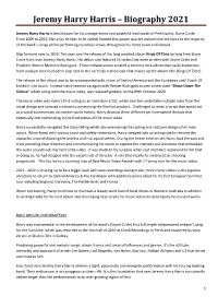 Jeremy Harry Harris – Biography 2021