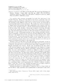 Quantum Waveguides, by P. Exner and H. Kovarık, Theoretical And