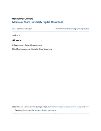 Montclair State University Digital Commons Atomos