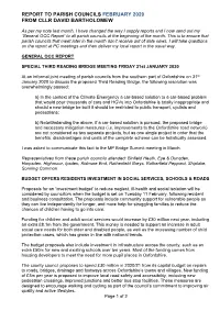 Parish Report Feb 2020