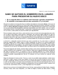 Samo Se Quitará El Sombrero En El Lunario Para Presentar Su Nuevo Disco