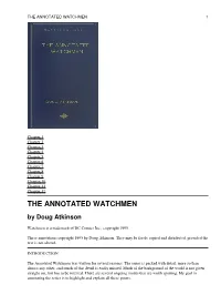 The Annotated Watchmen 1