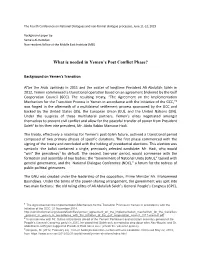 What Is Needed in Yemen's Post Conflict Phase?