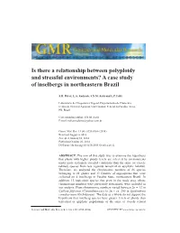 Is There a Relationship Between Polyploidy and Stressful Environments? a Case Study of Inselbergs in Northeastern Brazil