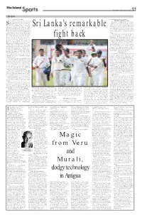 Magic from Veru and Murali, Dodgy Technology in Antigua