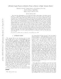 Physics of Reverse Flow on Rotors at High Advance Ratios∗