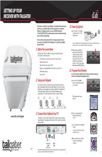 Setting up Your Receiver with Tailgater