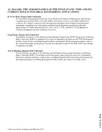 The Aerodynamics of the Pitot Static Tube and Its Current Role in Non