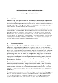'Transitional Livelihoods: Timorese Migrant Workers in the UK' by Ann