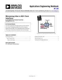 MT-200: Minimizing Jitter in ADC Clock Interfaces