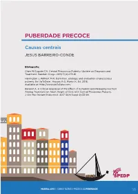 Puberdade Precoce