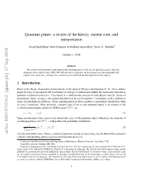 Quantum Games: a Review of the History, Current State, and Interpretation