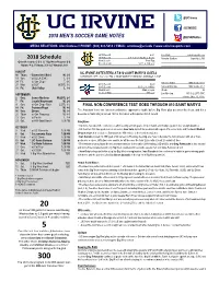 2018 Schedule
