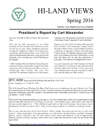 HI-LAND VIEWS Spring 2016