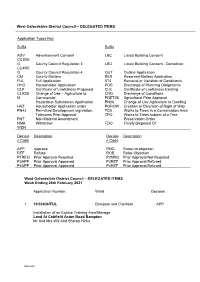Applications Determined Under Delegated Powers PDF 317 KB