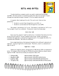 Bits and Bytes