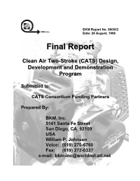 CATS) Design, Development and Demonstration Program